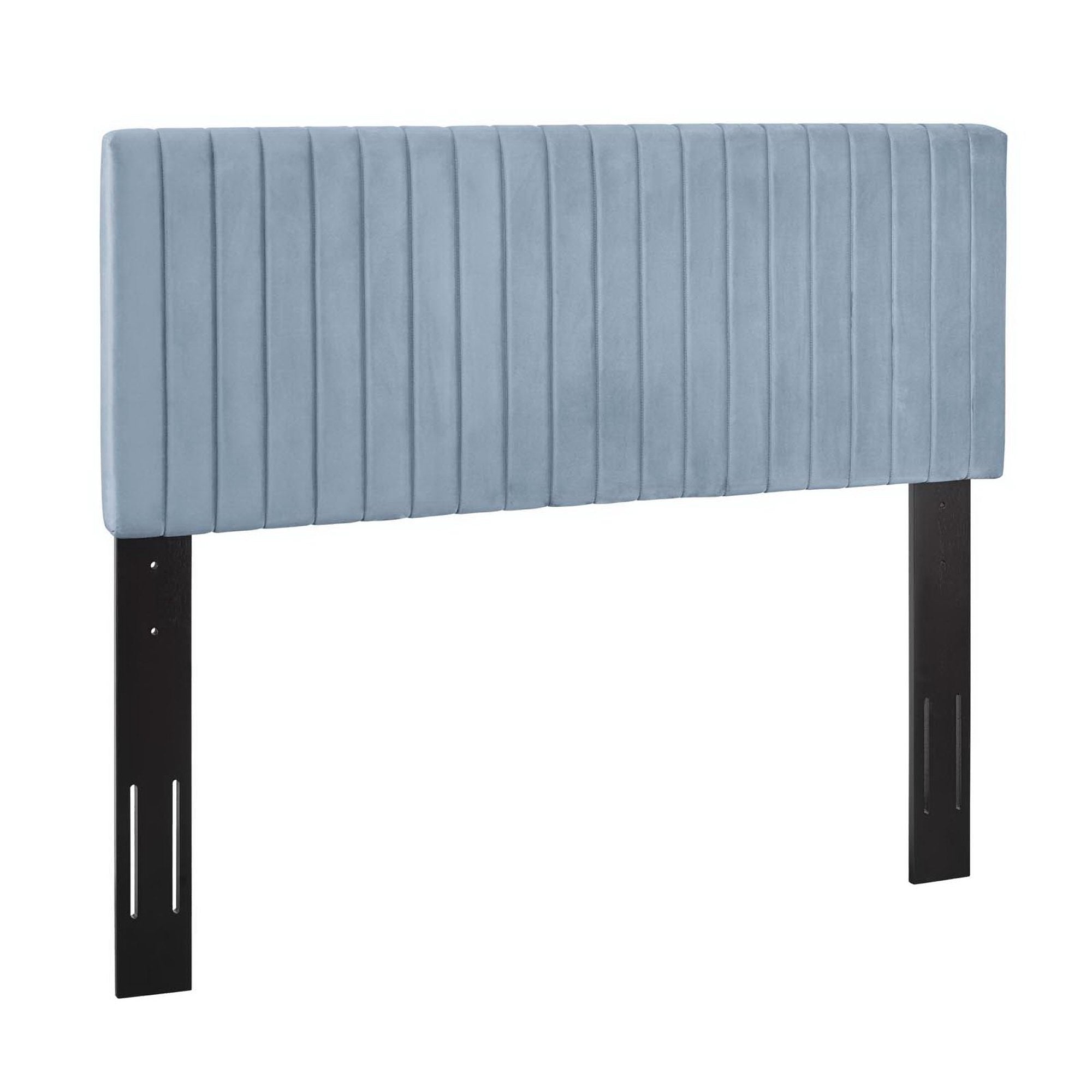Keira Performance Velvet Full / Queen Headboard - Light Blue