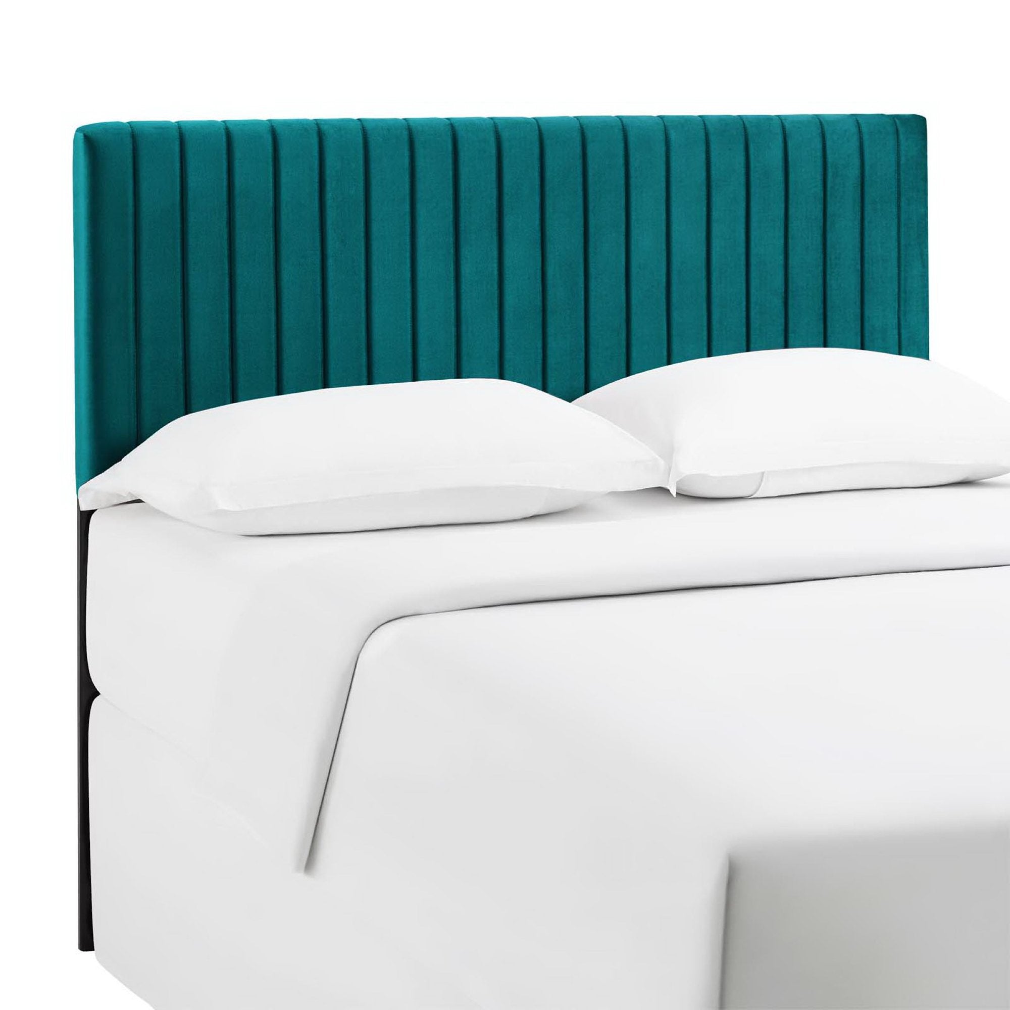 Keira Performance Velvet Full / Queen Headboard - Teal