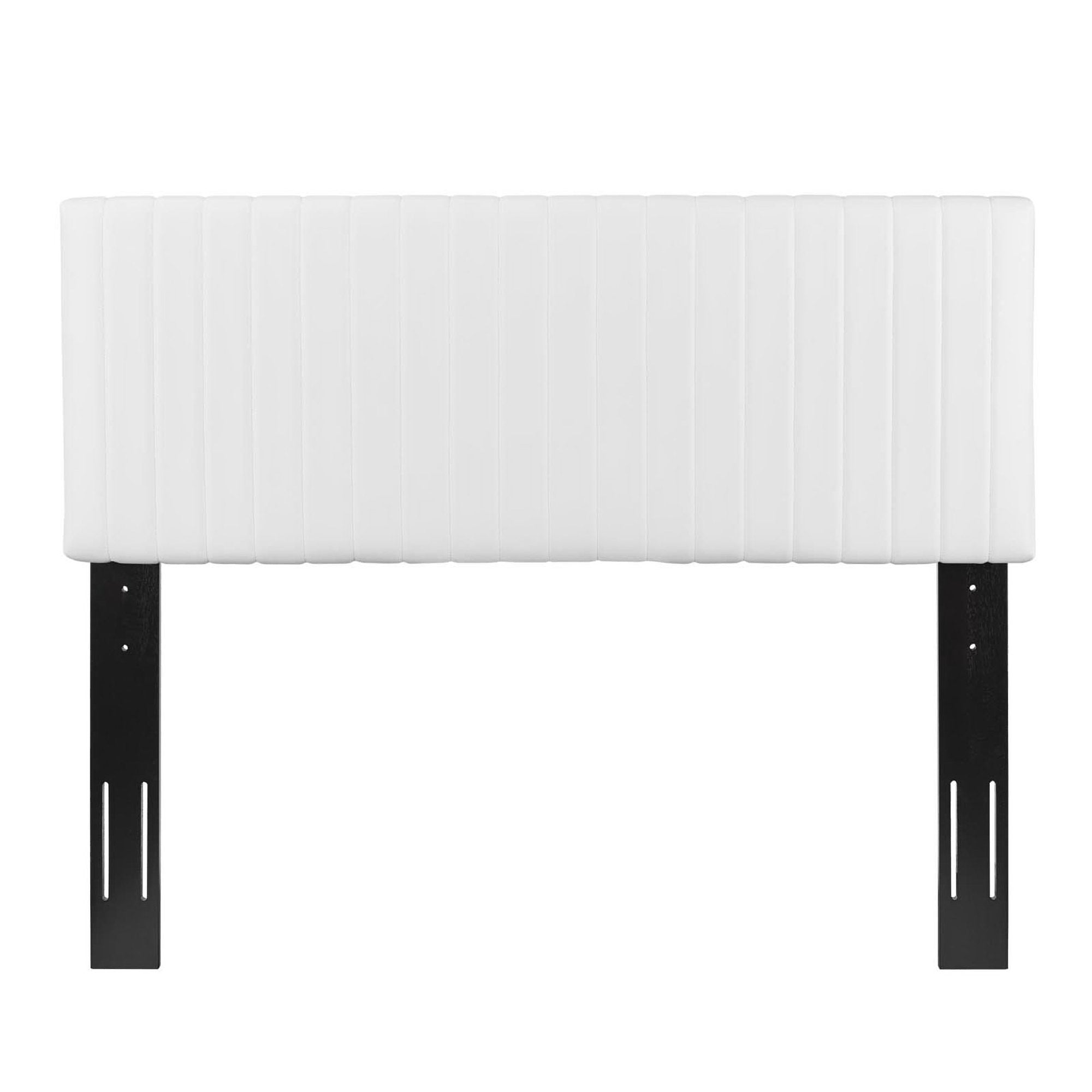 Keira Faux Leather Full / Queen Headboard - White