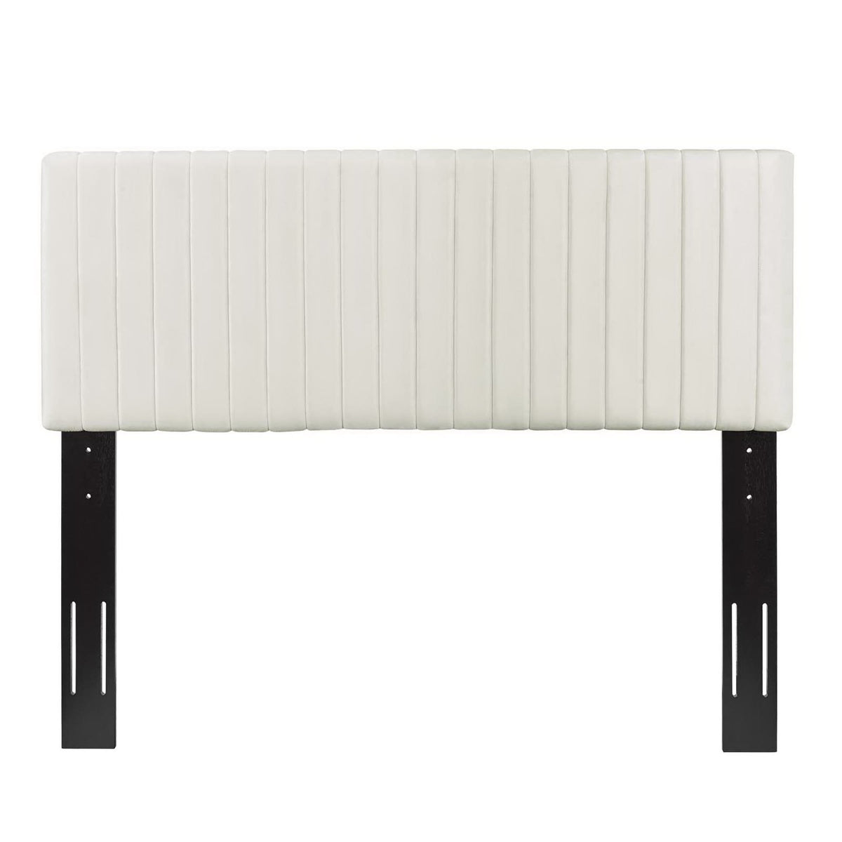 Keira Performance Velvet King/California King Headboard - Ivory