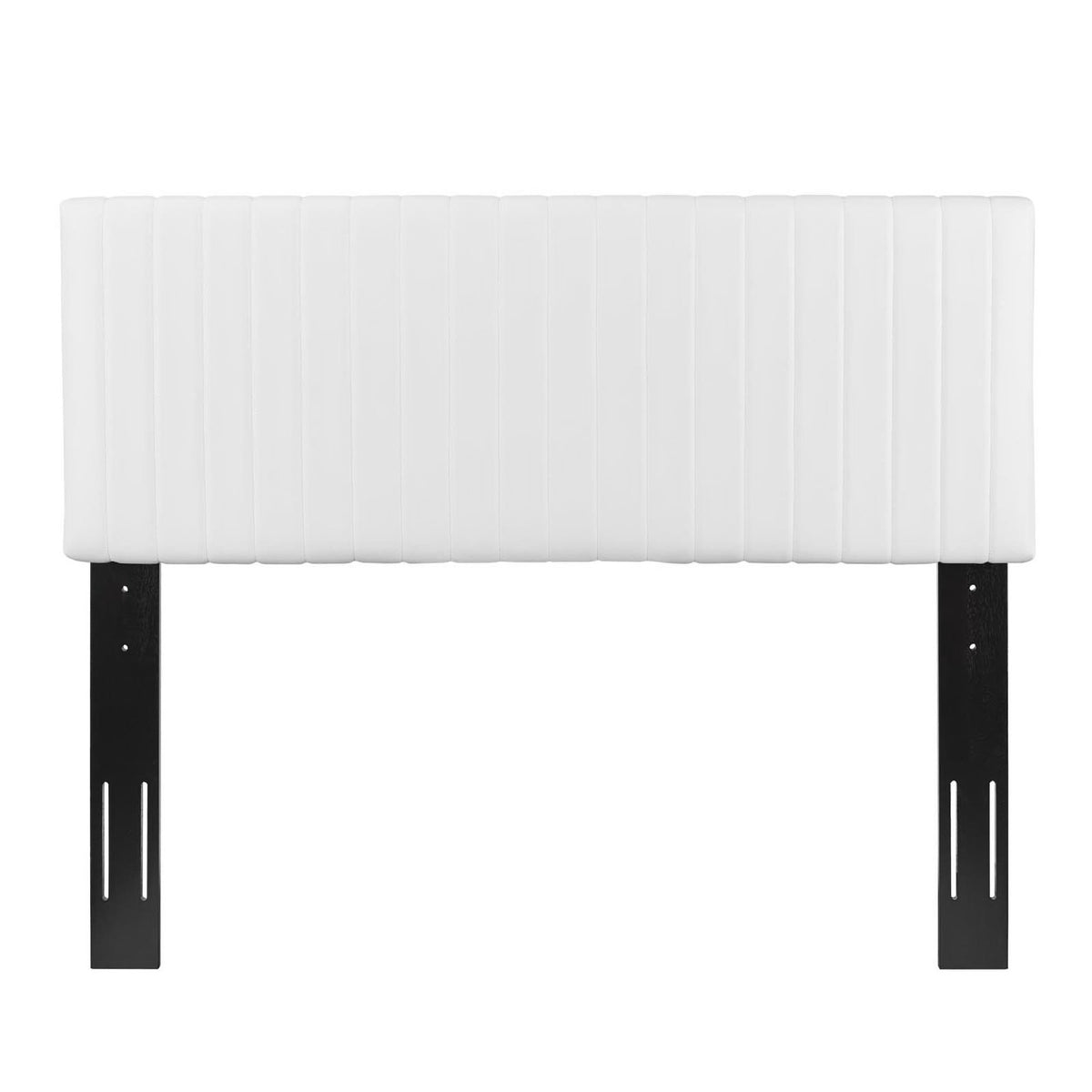 Keira Faux Leather King/California King Headboard - White