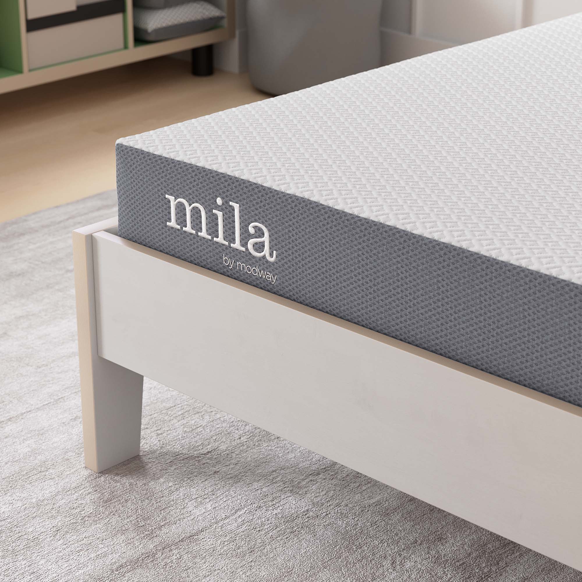 Mila 6" Foam Twin Mattress Set of 2 - White
