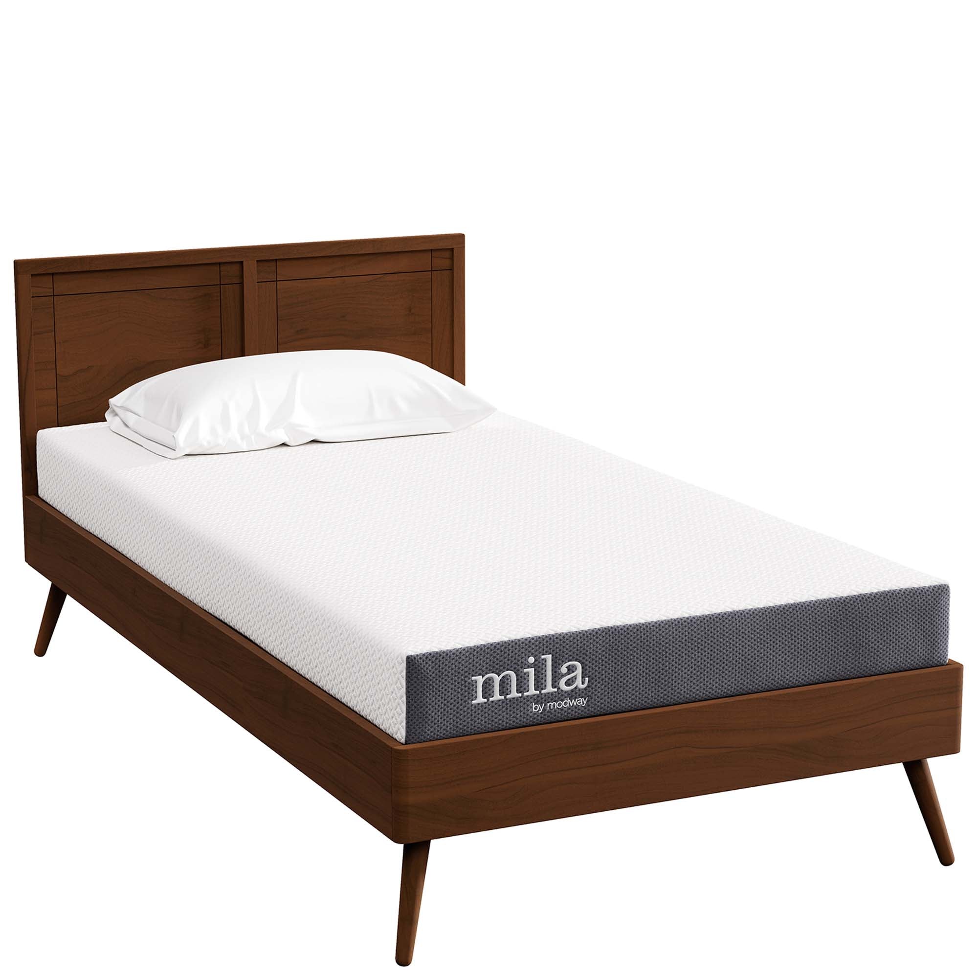 Mila 6" Foam Twin Mattress Set of 2 - White