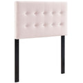 Emily Biscuit Tufted Performance Velvet Twin Headboard - Pink