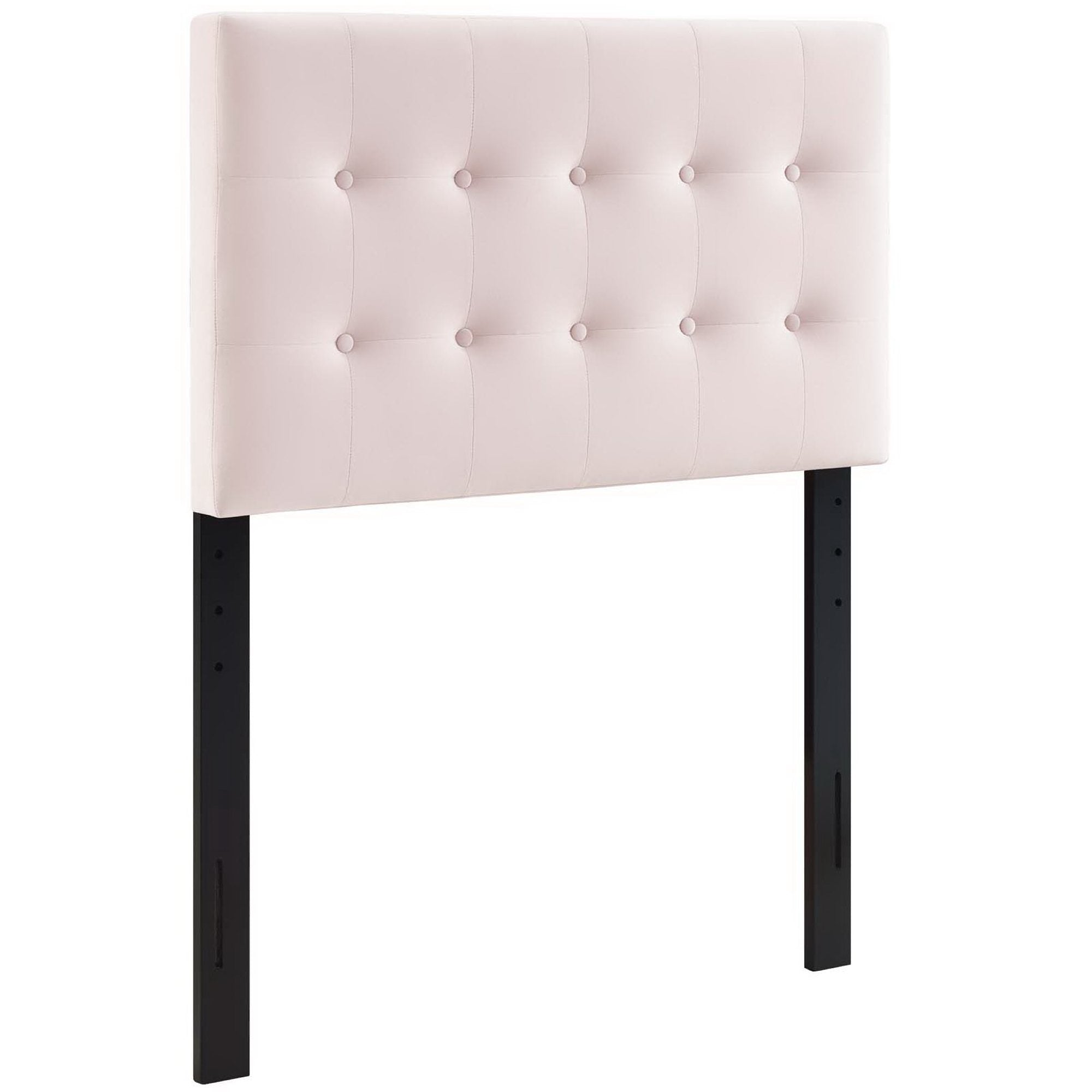 Emily Biscuit Tufted Performance Velvet Twin Headboard - Pink