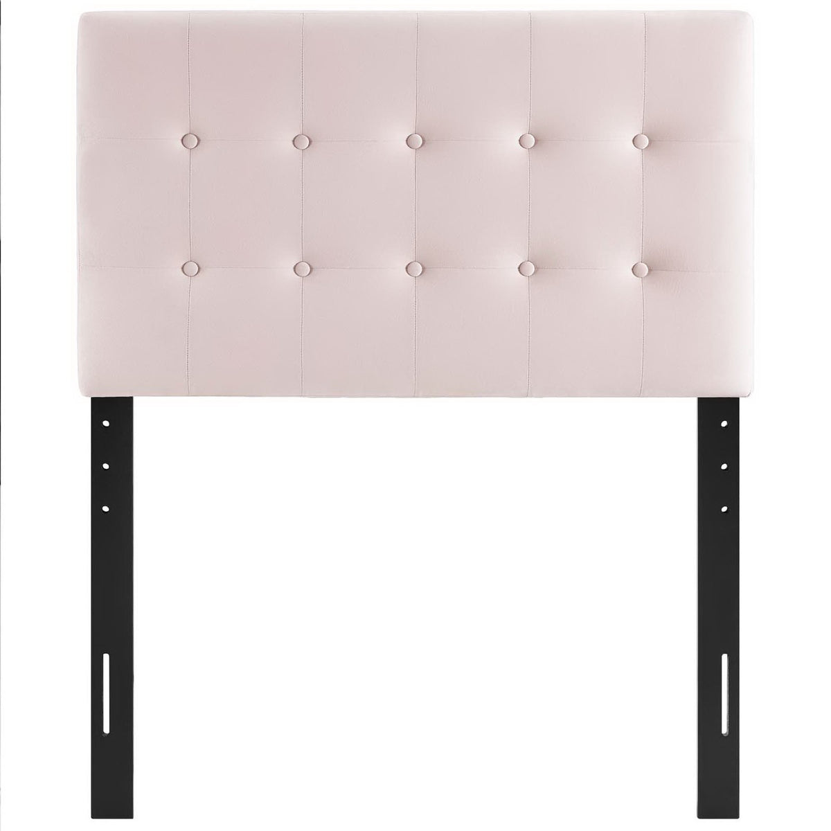 Emily Biscuit Tufted Performance Velvet Twin Headboard - Pink