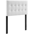 Emily Biscuit Tufted Performance Velvet Twin Headboard - White