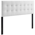 Lily Biscuit Tufted Performance Velvet King Headboard - White