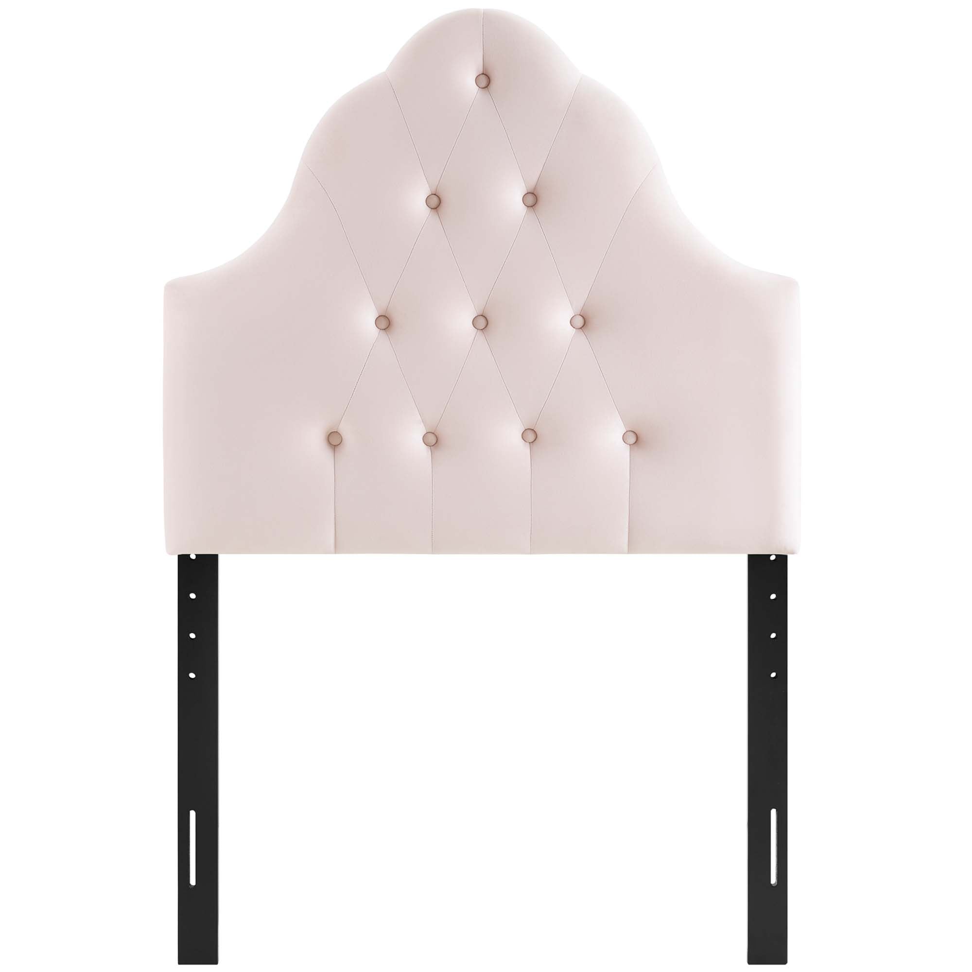 Sovereign Diamond Tufted Performance Velvet Twin Headboard - Pink
