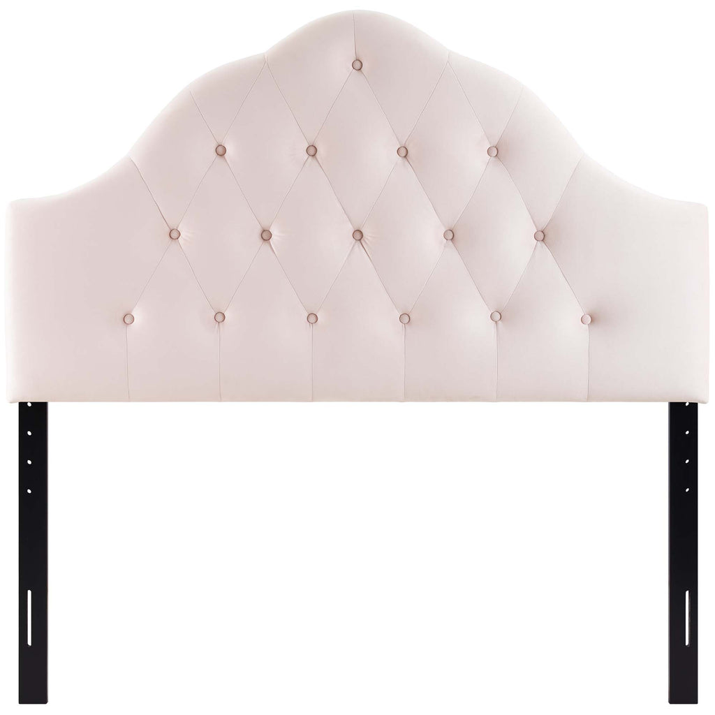 Sovereign Diamond Tufted Performance Velvet Full Headboard - Pink