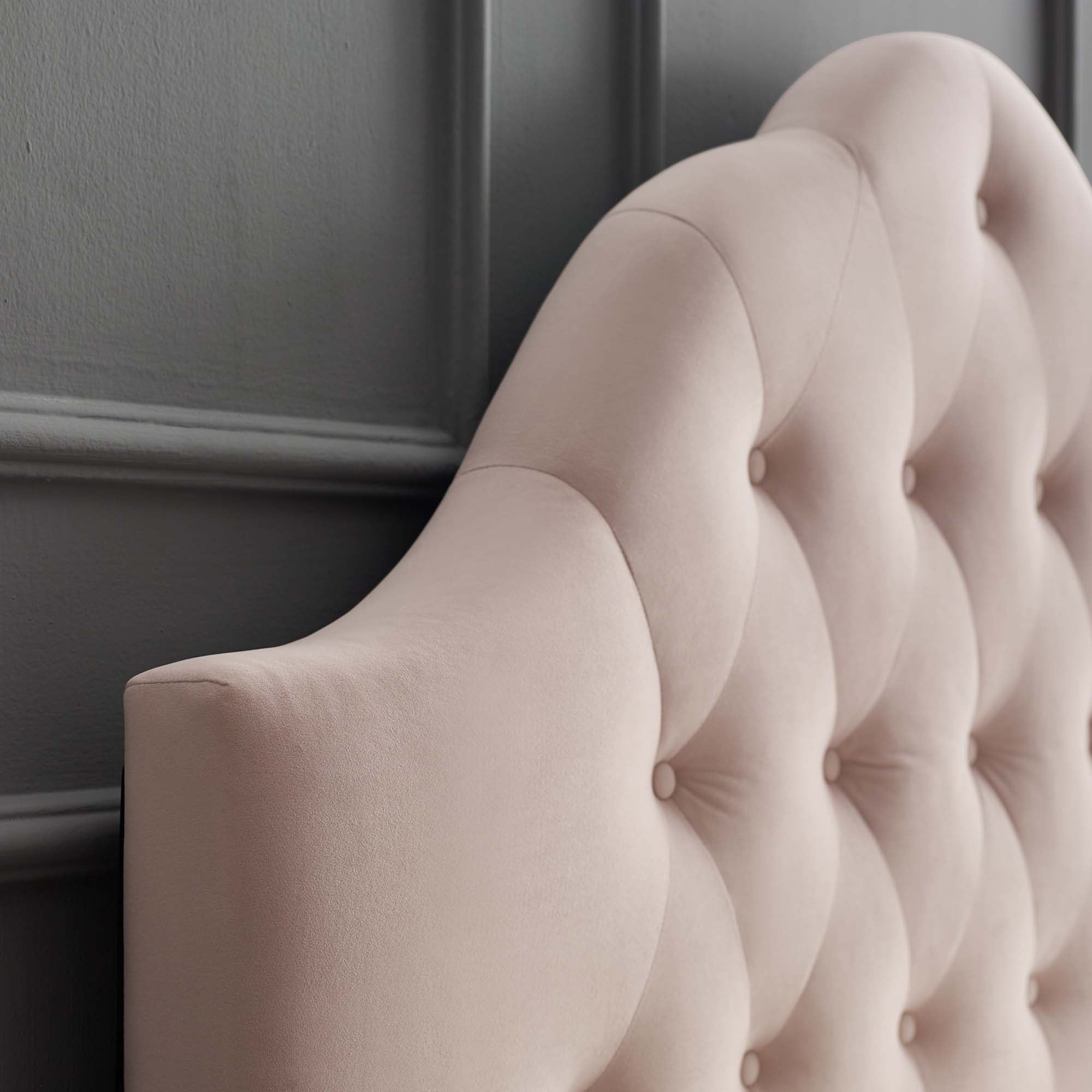 Sovereign Diamond Tufted Performance Velvet Full Headboard - Pink