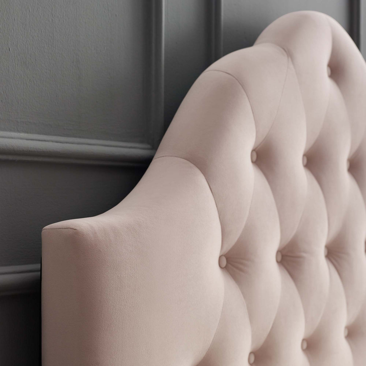 Sovereign Diamond Tufted Performance Velvet Queen Headboard - Pink