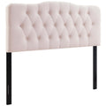 Annabel Diamond Tufted Performance Velvet King Headboard - Pink