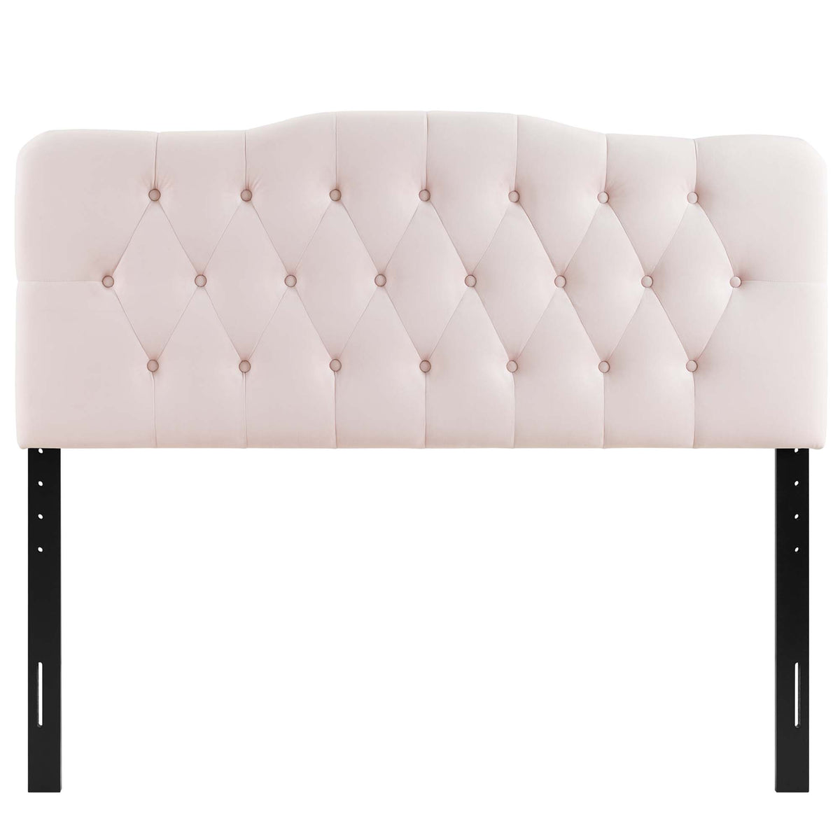 Annabel Diamond Tufted Performance Velvet King Headboard - Pink