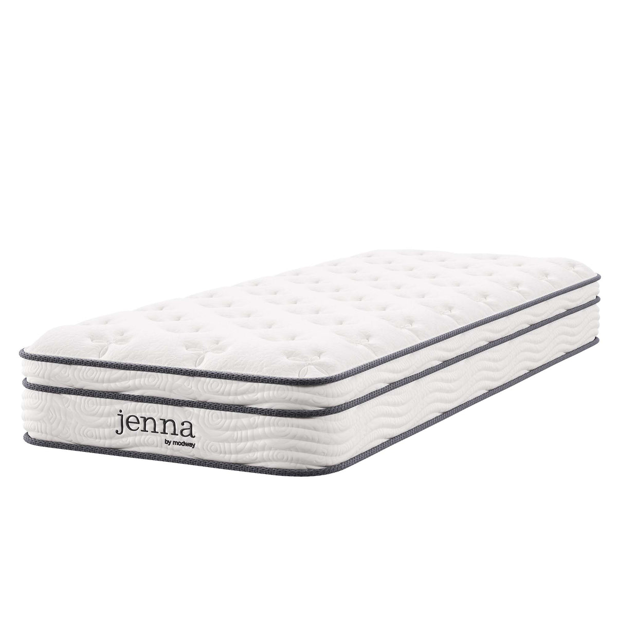 Jenna 8" Innerspring and Foam Narrow Twin Mattress - White
