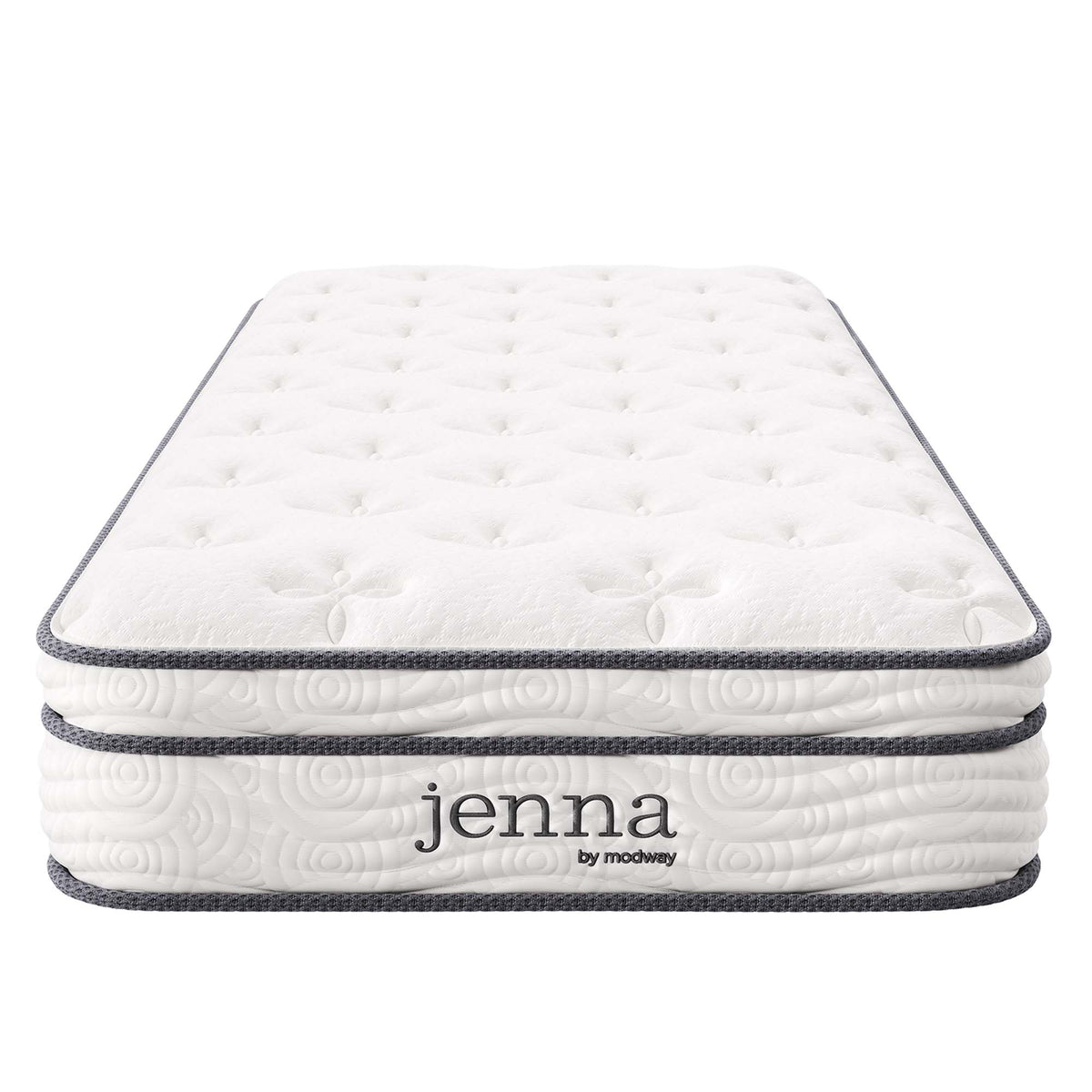 Jenna 8" Innerspring and Foam Narrow Twin Mattress - White