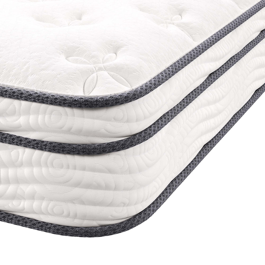 Jenna 8" Innerspring and Foam Narrow Twin Mattress - White
