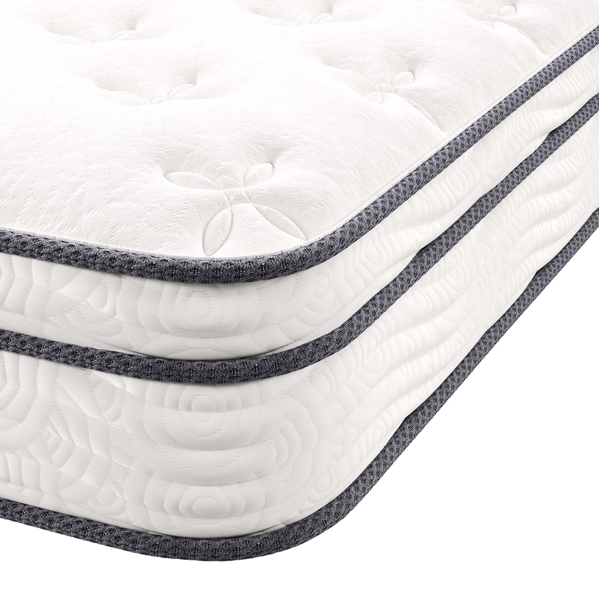 Jenna 8" Innerspring and Foam Twin Mattress - White