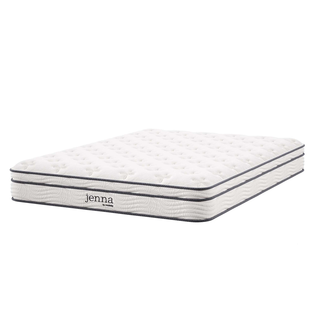 Jenna 8" Innerspring and Foam Full Mattress - White