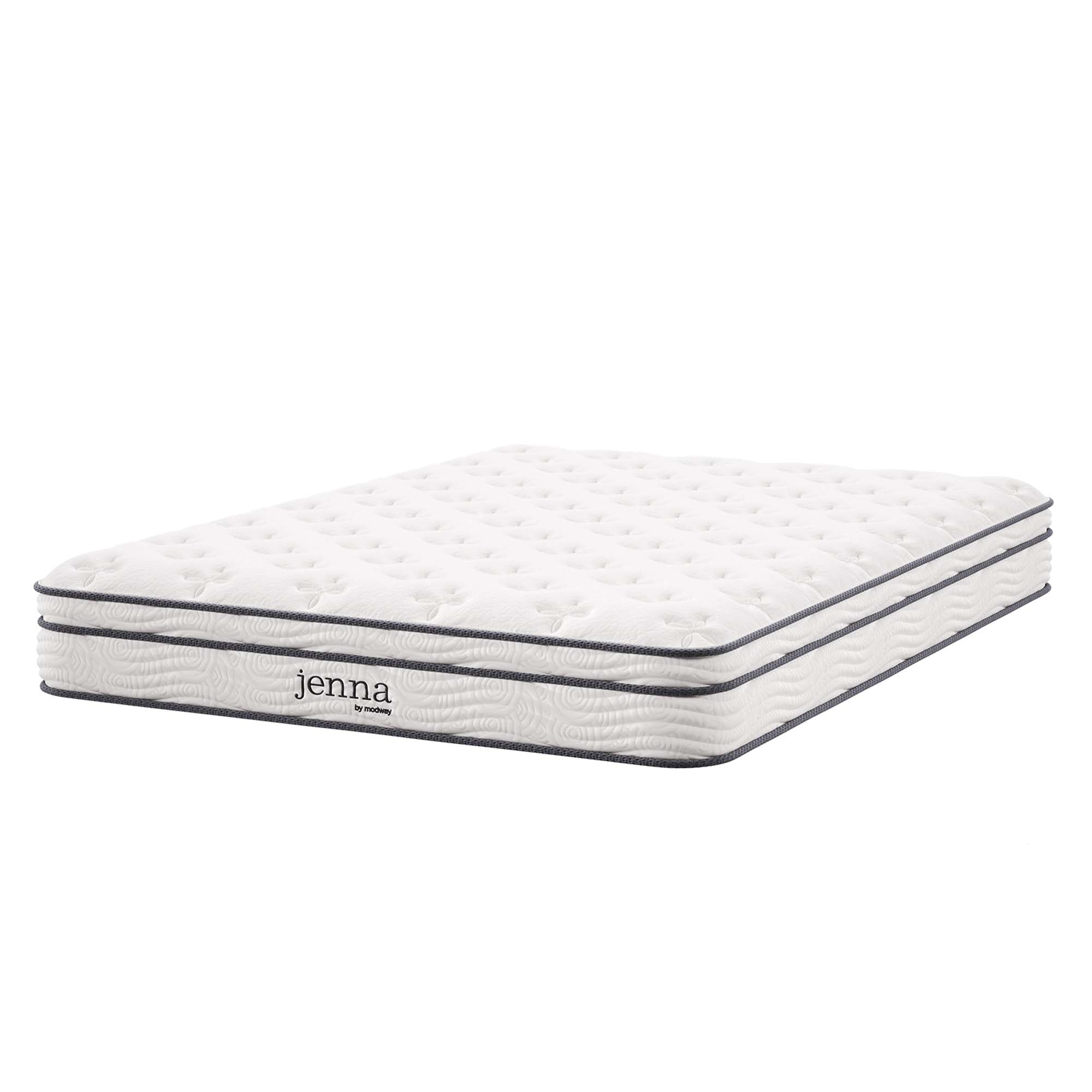 Jenna 8" Innerspring and Foam Full Mattress - White