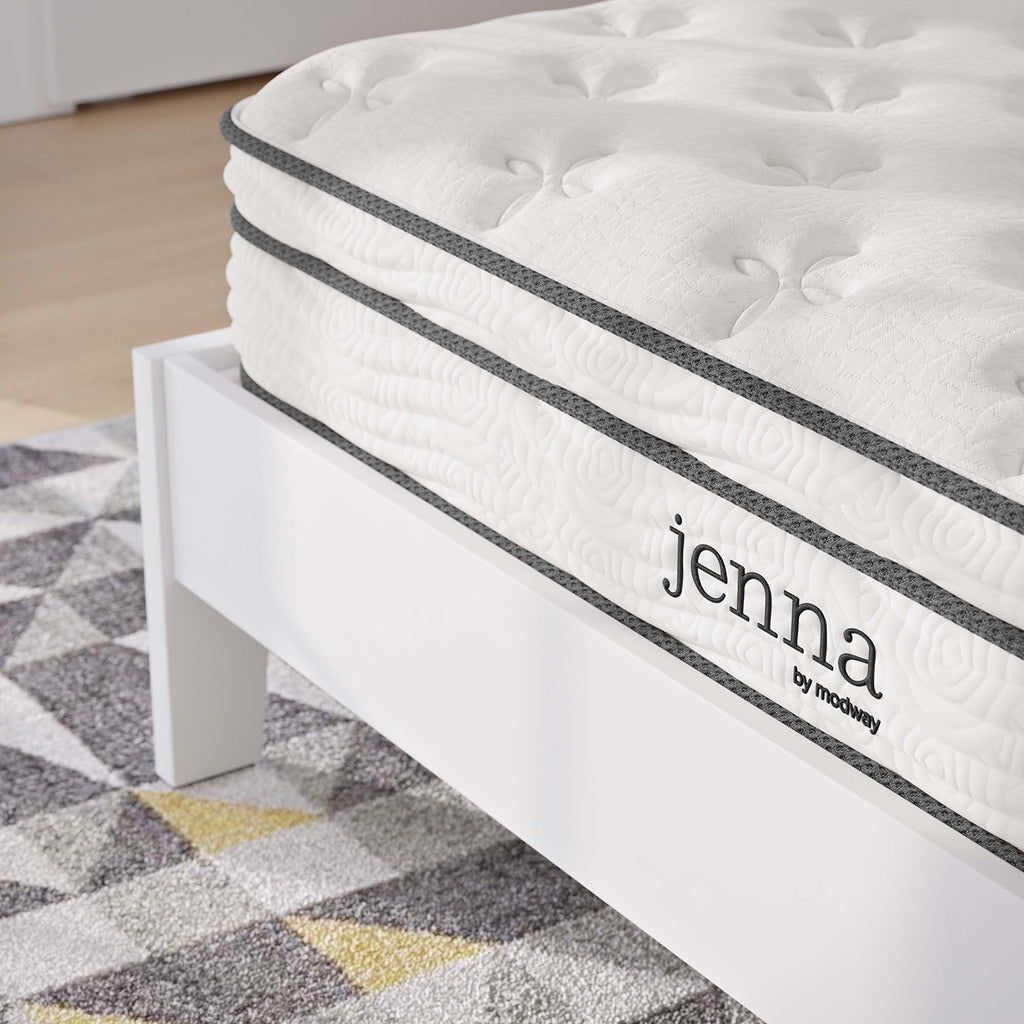 Jenna 8" Innerspring and Foam Full Mattress - White