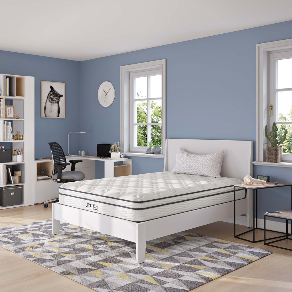 Jenna 8" Innerspring and Foam Full Mattress - White