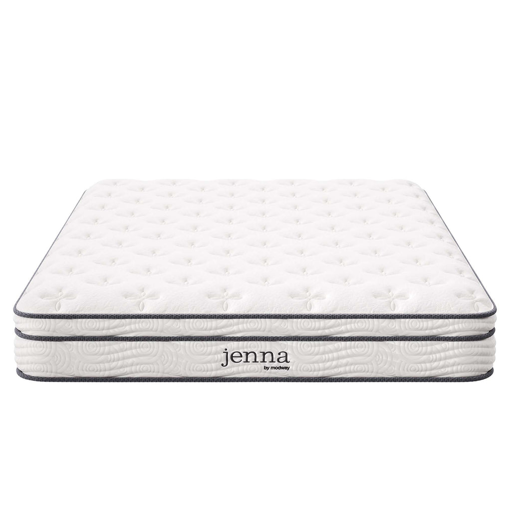 Jenna 8" Innerspring and Foam Full Mattress - White
