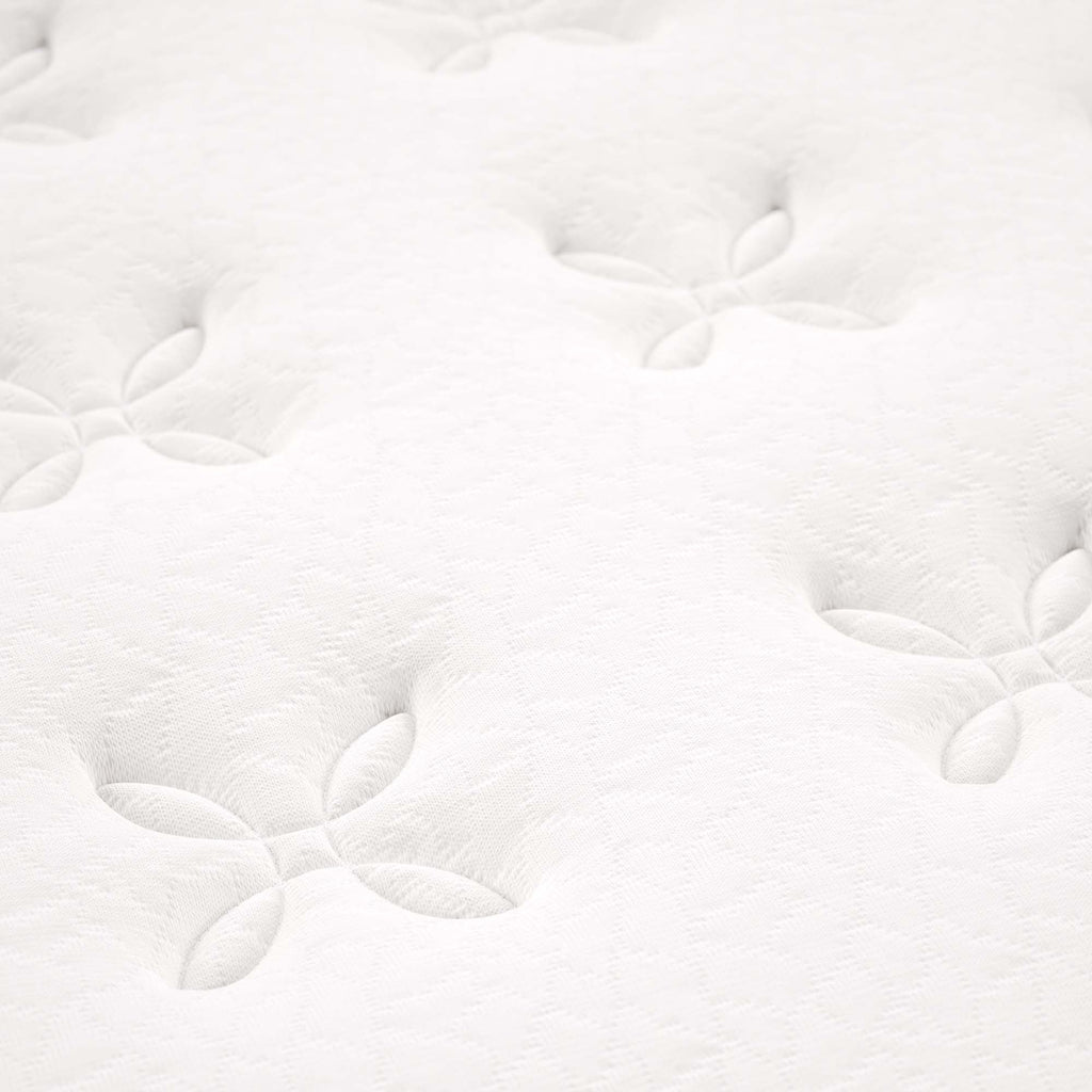 Jenna 8" Innerspring and Foam Queen Mattress - White