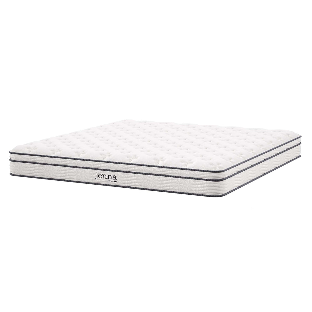 Jenna 8" Innerspring and Foam King Mattress - White