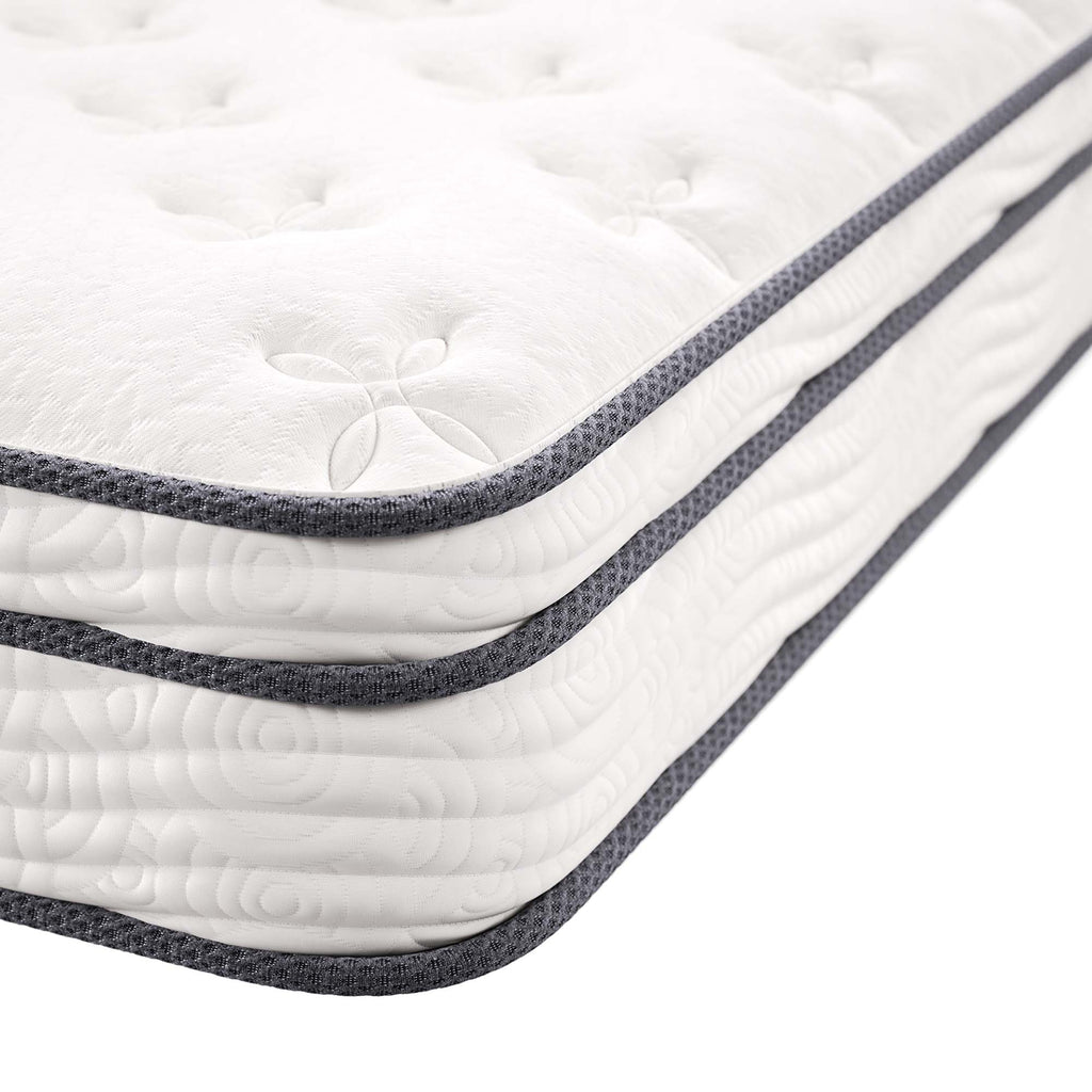 Jenna 8" Innerspring and Foam King Mattress - White