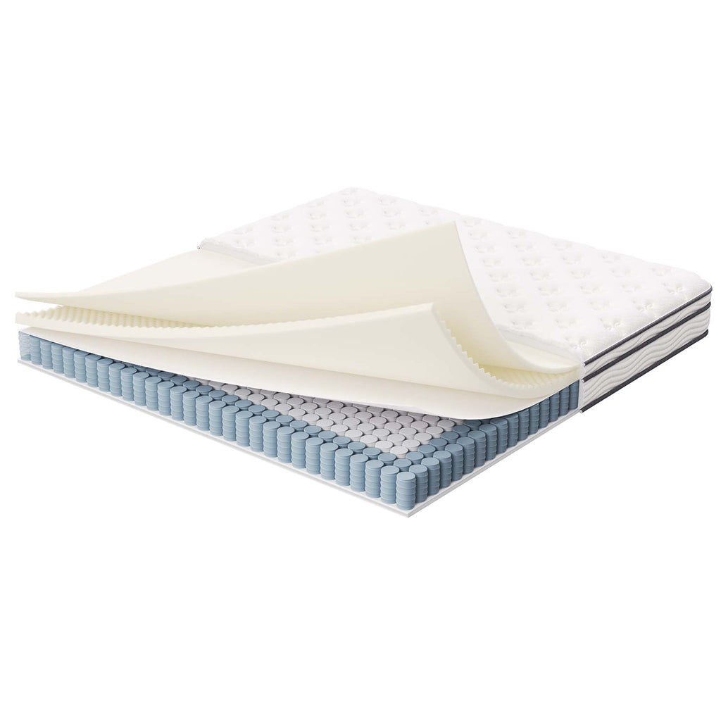 Jenna 8" Innerspring and Foam King Mattress - White