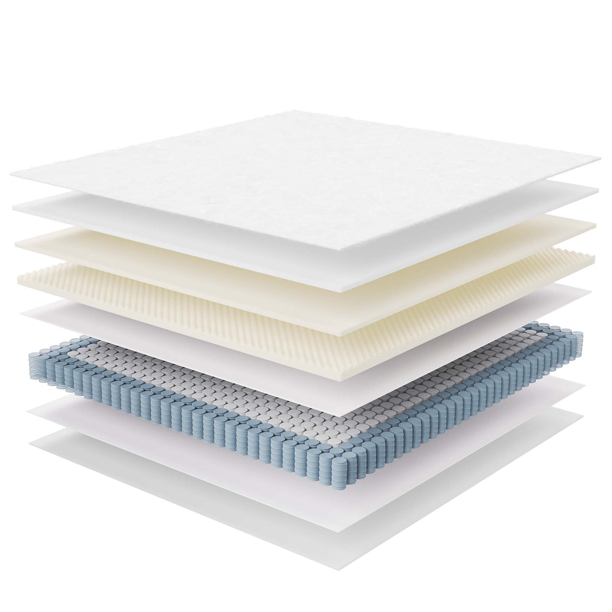 Jenna 8" Innerspring and Foam King Mattress - White