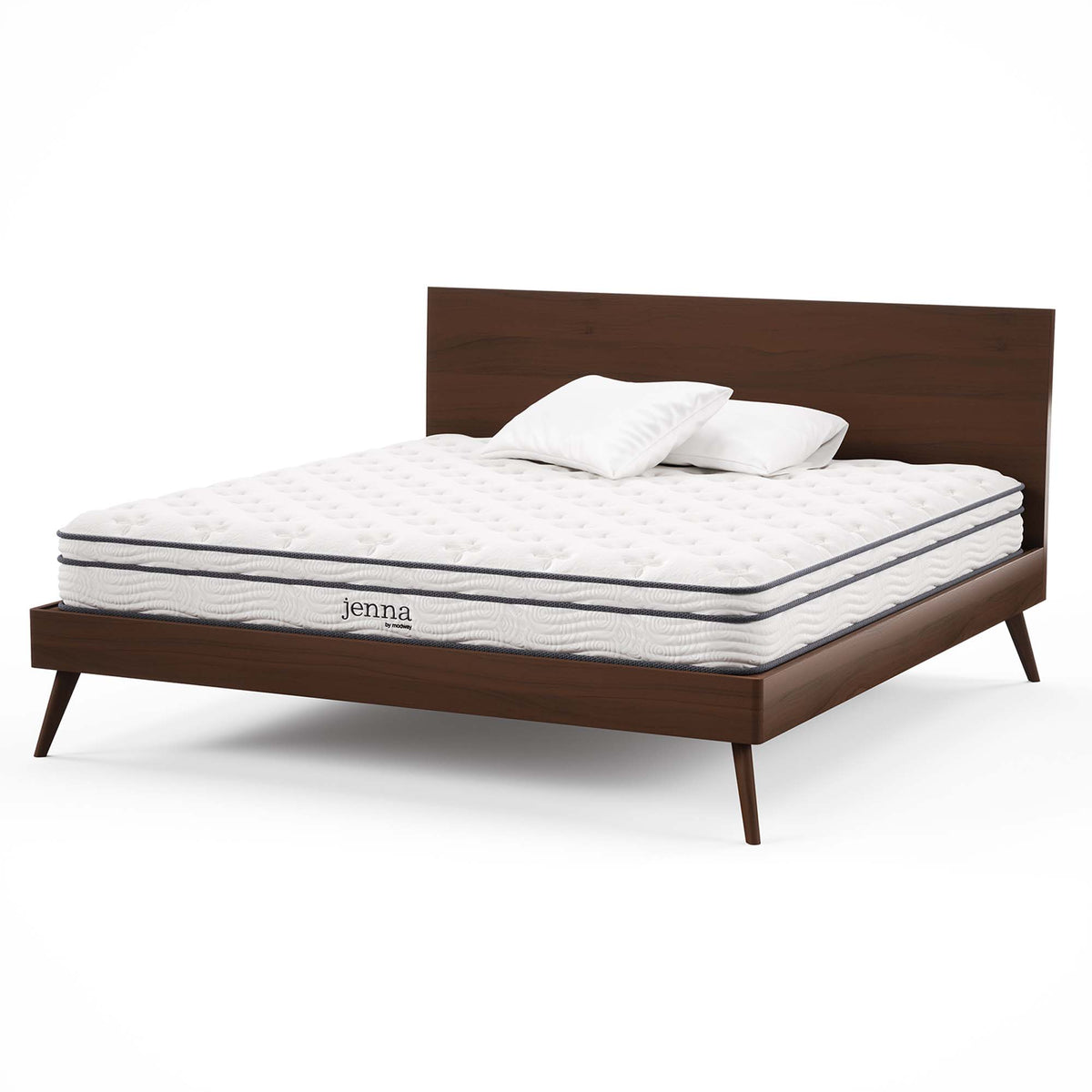 Jenna 8" Innerspring and Foam King Mattress - White