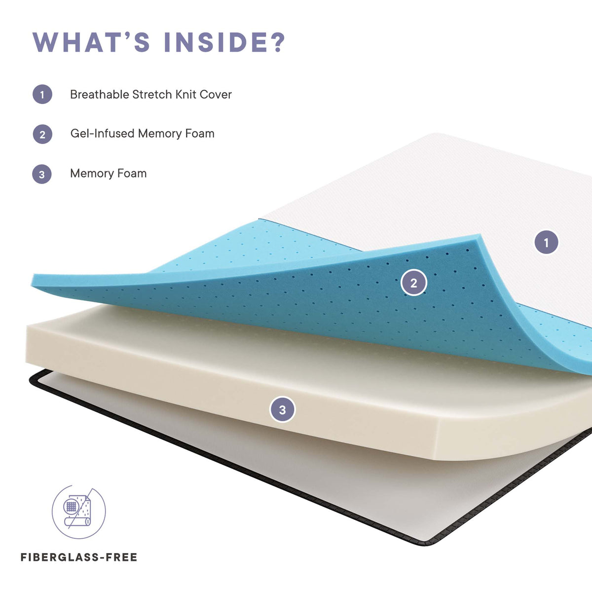 Aveline 6" Narrow Twin Mattress - White