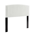 Rebecca Performance Velvet / Headboard - White — White Twin