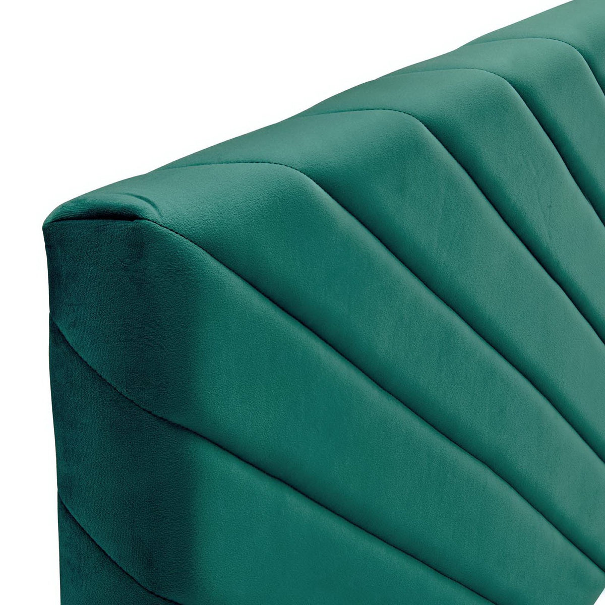 Alyson Angular Channel Tufted Performance Velvet Full / Queen Headboard - Teal