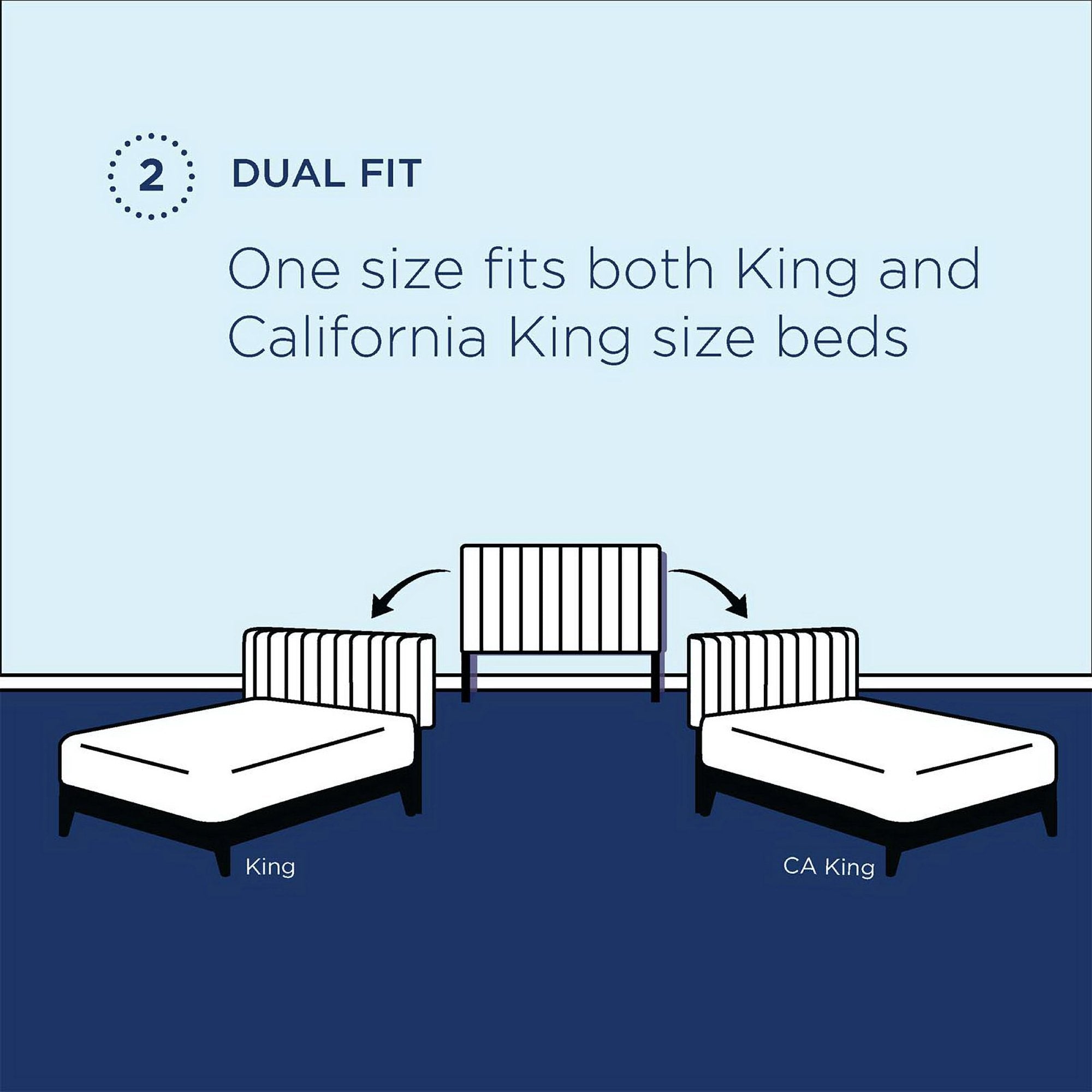 Alyson Angular Channel Tufted Performance Velvet King / California King Headboard - Charcoal