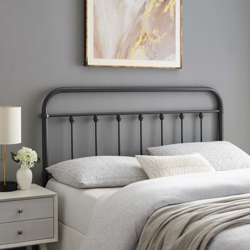 Sage Metal Twin Headboard - Gray