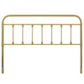 Sage Metal Queen Headboard - Gold