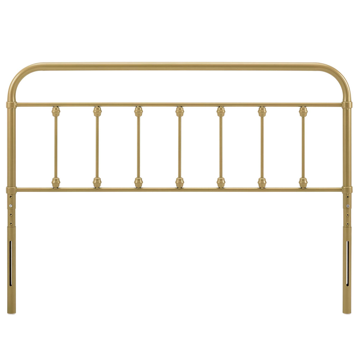 Sage Metal Queen Headboard - Gold