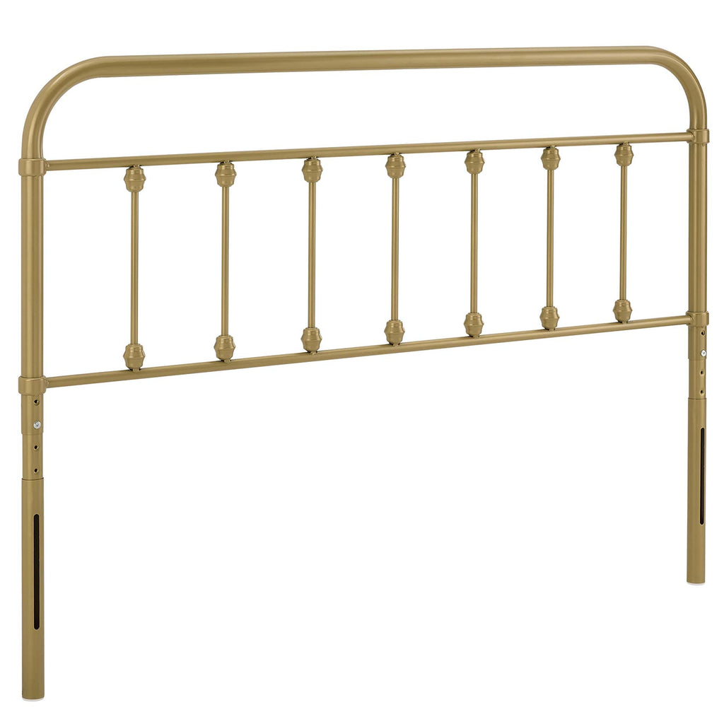 Sage Metal King Headboard - Gold