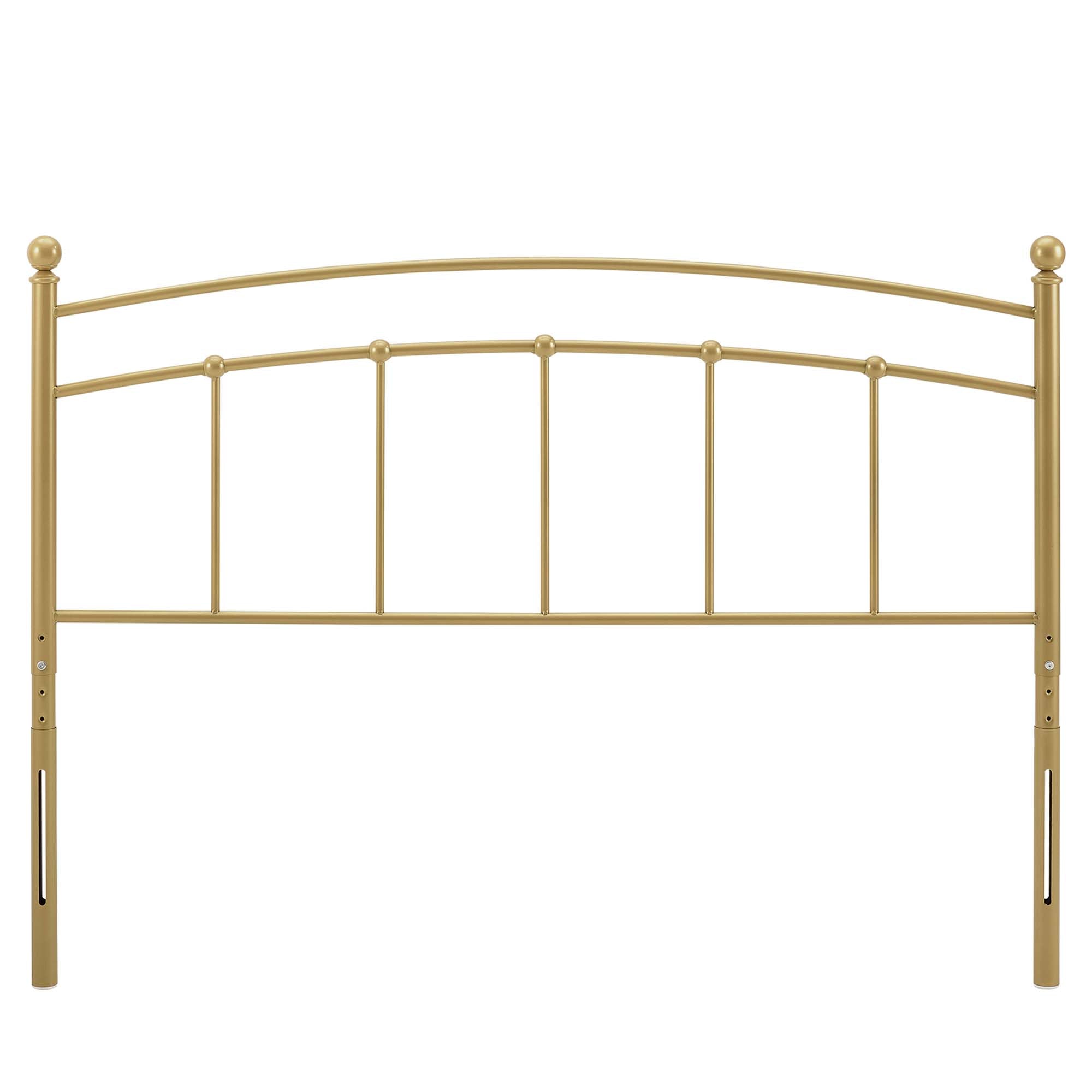 Abigail Metal Full Headboard - Gold