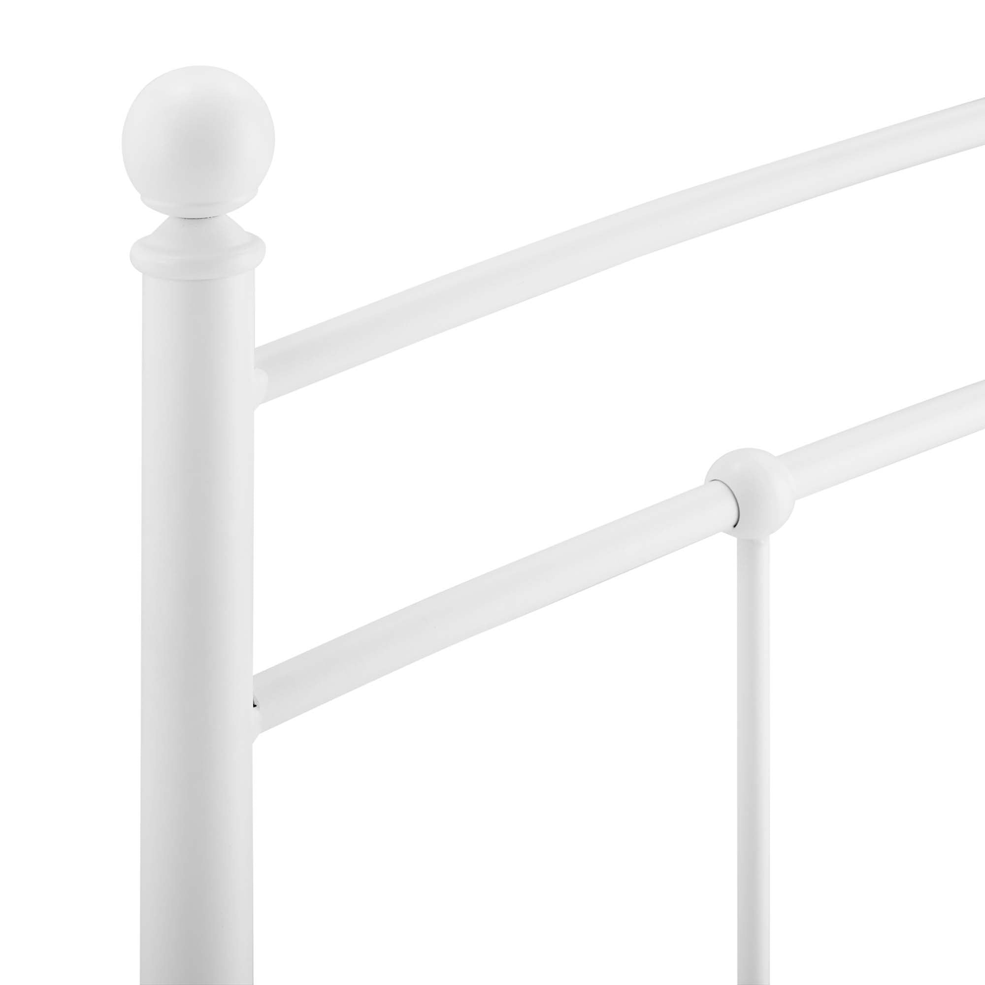 Abigail Metal Full Headboard - White
