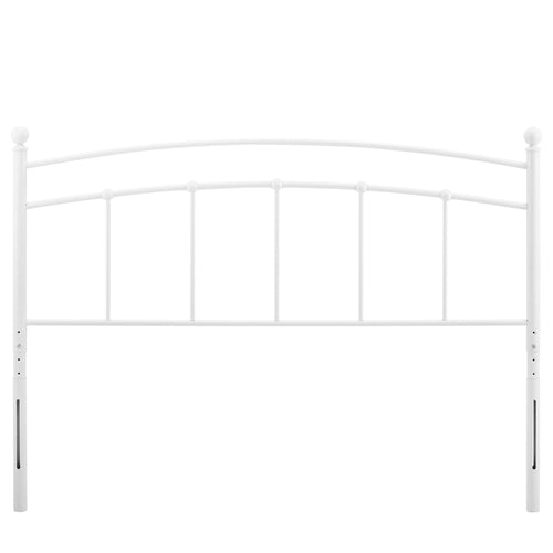 Abigail Metal Queen Headboard - White