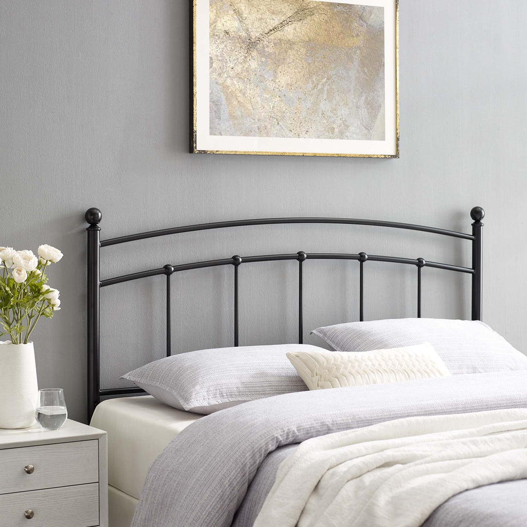 Abigail Metal King Headboard - Black