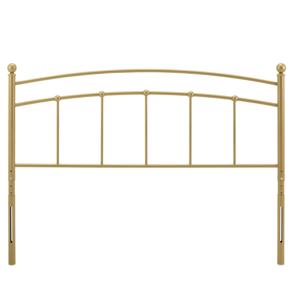 Abigail Metal King Headboard - Gold