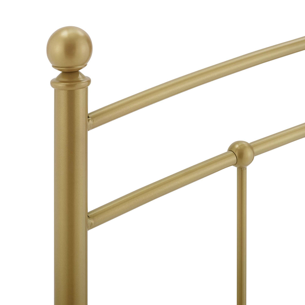 Abigail Metal King Headboard - Gold