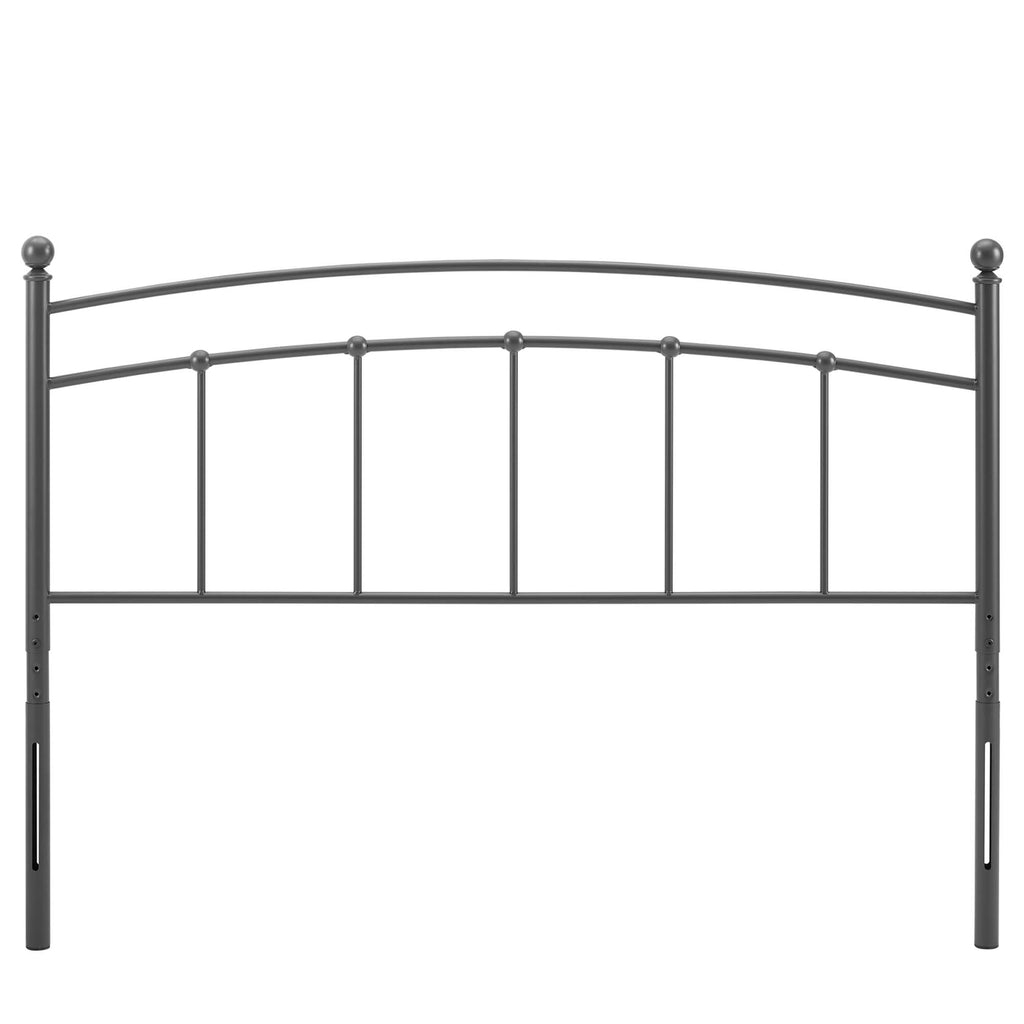 Abigail Metal King Headboard - Gray