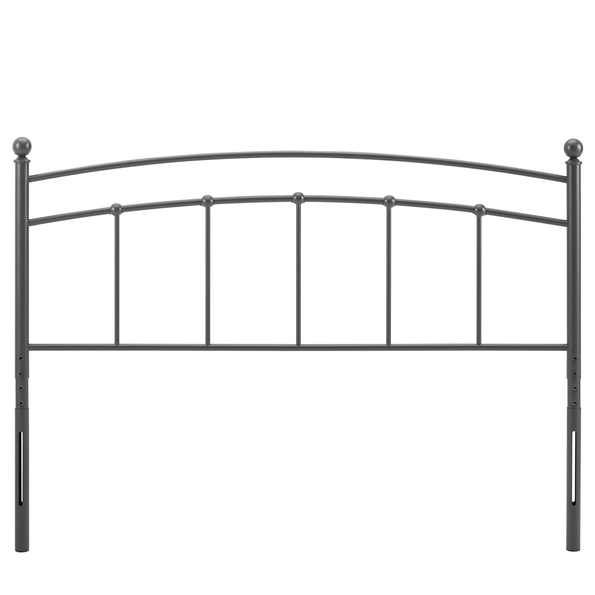 Abigail Metal King Headboard - Gray