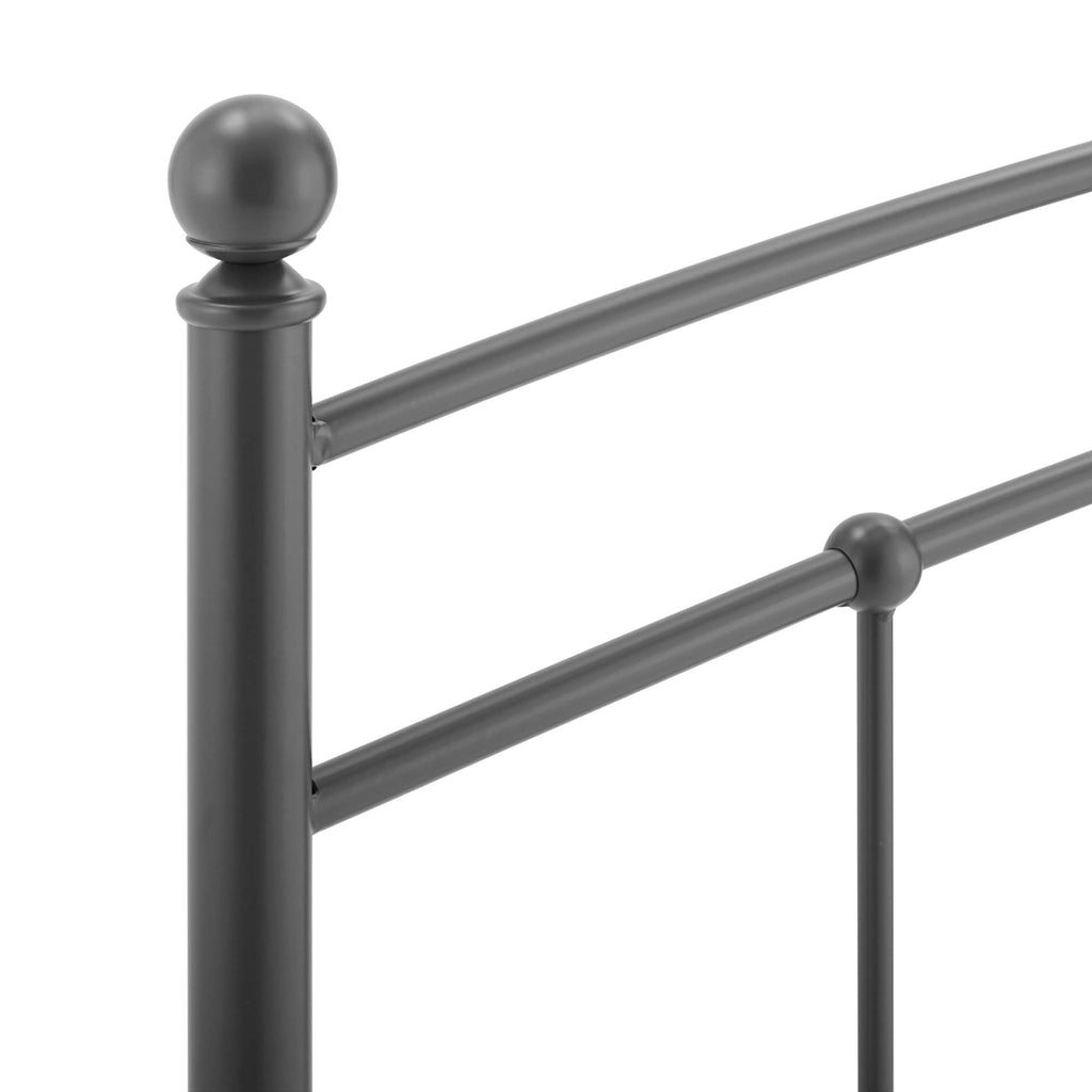 Abigail Metal King Headboard - Gray